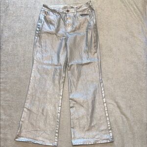 Every Metallic Silver Pants Sz 8